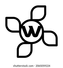 EINFACHES LOGO MIT KOMBINATION VON RAME- UND ALPHABETLETTERN