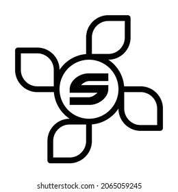 SIMPLE LOGO WITH COMBINATION OF FRAME AND ALPHABET LETTERS