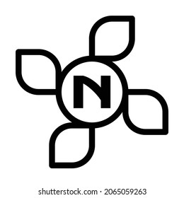 SIMPLE LOGO WITH COMBINATION OF FRAME AND ALPHABET LETTERS