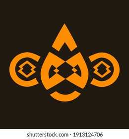simple logo combination of letter C and tear shape