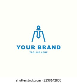 simple logo combination of letter and sword