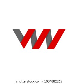 Simple Logo Combination Letter V W Stock Vector (Royalty Free ...