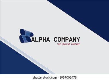 simple logo with the concept of building space