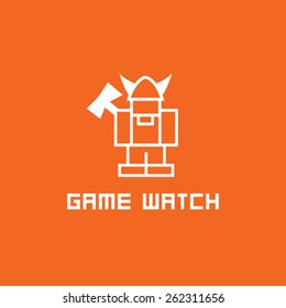 Simple logo concept "Game Watch"
