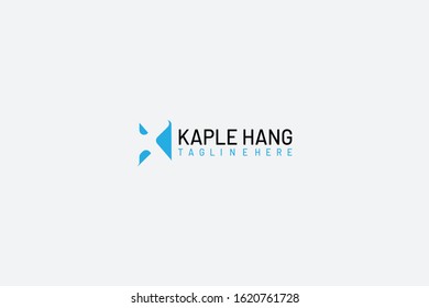 Simple logo concept. The latter K logo. An icon with the first latter name of the company or brand is the latter mark logo. medical logo art