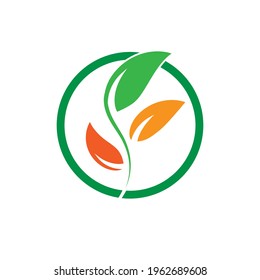 Concepto de logotipo simple. Saltos en círculo. Logo de la ecología.