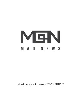 Simple logo concept for news channel