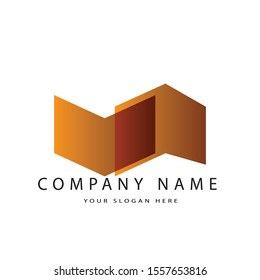 simple logo of construction or architecture for your company