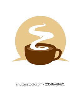 Simple logo of a cup of coffee