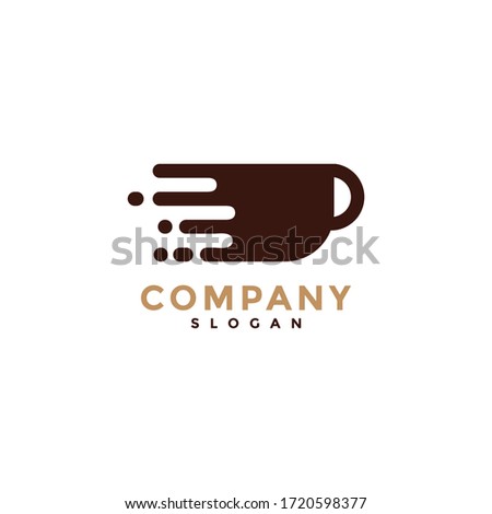 simple logo cup and move fast