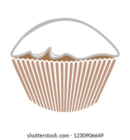 Simple logo of cupcake