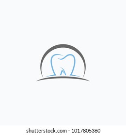 Simple Logo for Dentists, Simple Tooth Logo Icon Design Template