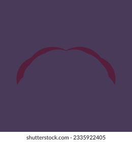 A simple logo depicting a red lonely hill on a purple background. The entire logo is made of circles only.