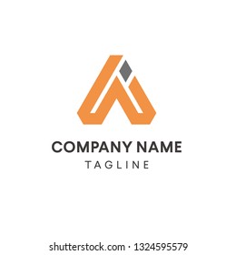 Simple A Logo Design