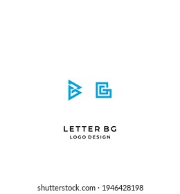 Simple logo design about the letters B and G on a white background.
EPS10, Vector.