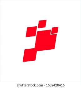 simple logo design with an abstract square shape concept