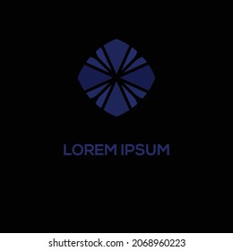 UN SENCILLO DISEÑO DE LOGOTIPO CON AZUL