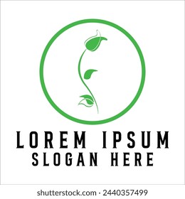 Simple logo design with C and leaves. A beautiful type of logo for all company brands with natural green colors. - Vector
