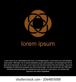 diseño de logotipo simple con forma de base de círculo