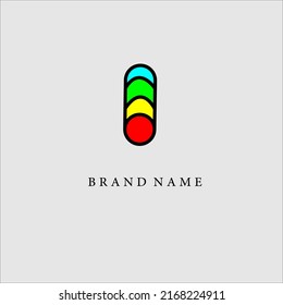 simple logo design with colorful