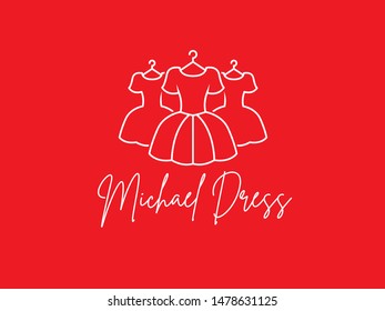 Simple logo design for companies engaged in clothing, especially dresses