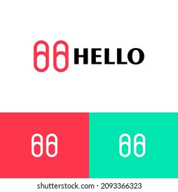 Simple logo design concept. Creative logomark illustration. Can representing study, podcast, library.