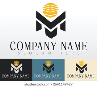 A simple logo design concept made to support business branding strategies