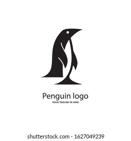 Simple logo design concept with penguin elements