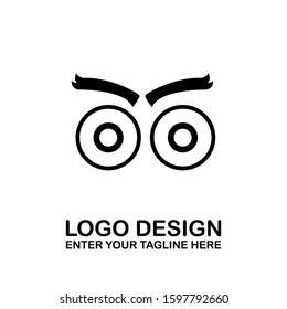 Simple Logo Design eye Logo Stock Vector