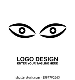Simple Logo Design eye Logo Stock Vector