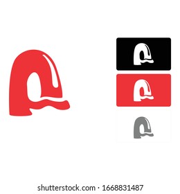 Simple Logo Design of a Font A in Red