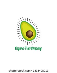 Simple logo design in the form of avocados with the basic green color for environment-based companies or communities