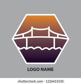 
Simple logo design in the form of a bridge in a hexagon frame for various purposes that are easily edited and customized, which can be changed according to the wishes of its users