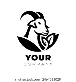 simple logo design for a goat farm