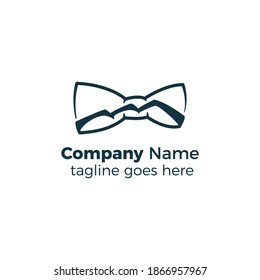 diseño de logotipo simple icono ilustración vectorial línea corbata