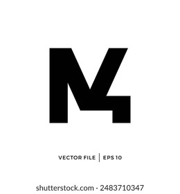 Simple logo design with initials M4