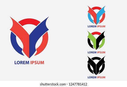 Simple logo design inspired by the letters Y and O, easy to edit and customize according to the needs of its users