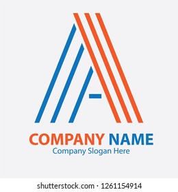 Simple logo design from letter A, for the appropriate company or community. This design is easily edited and customized
