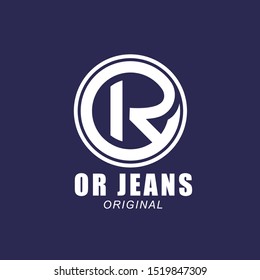 simple logo design letter OR illustration