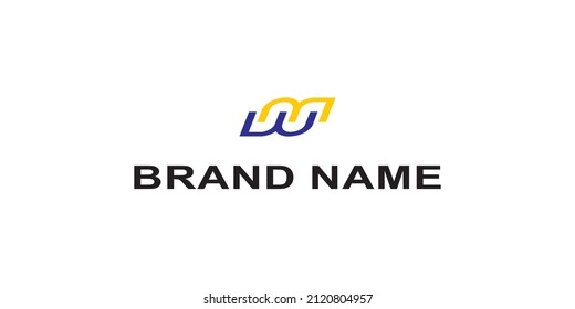 simple logo design of the letter m which is luxurious and elegant