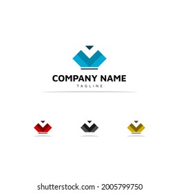 einfaches Logo-Design von Buchstaben V und Kronen ist für Ihre Bedürfnisse im Bereich Schmuck und so, auf dem mit Buchstaben V und Kronen verbunden ist.