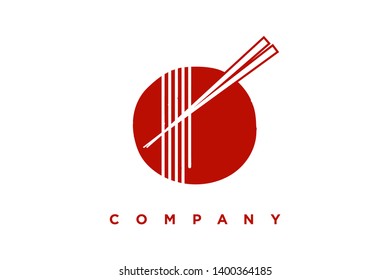 Simple logo design noodle in single color (maroon). Good for company related restaurant and beverages.