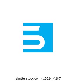 simple logo design with number five
