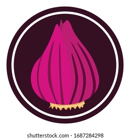 Diseño de logotipo sencillo en color púrpura