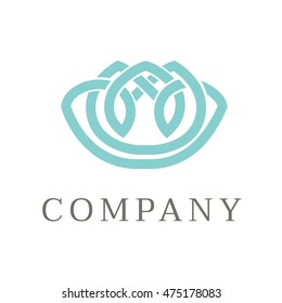 simple logo design ornament. vector illustration luxury mark