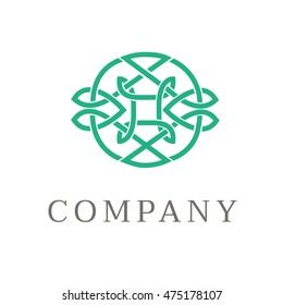 simple logo design ornament. vector illustration luxury mark