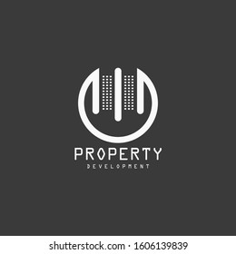 simple logo design with property development logo
