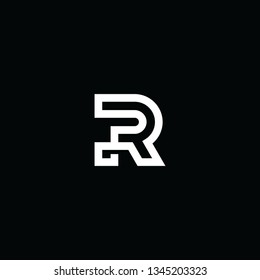 Simple Logo design of R Letter