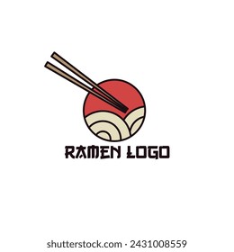 Simple logo design ramen noodle. Good for company related restaurant and beverages.