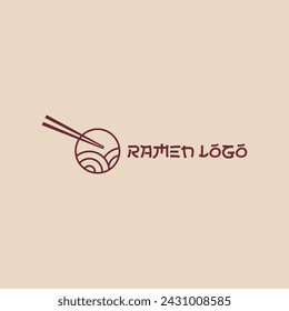 Simple logo design ramen noodle. Good for company related restaurant and beverages.